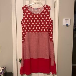 Misslook Large red/white Dress